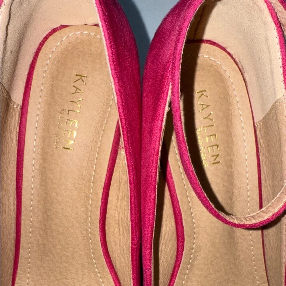 KAYLEEN Elegant Pink Wedge Sandals